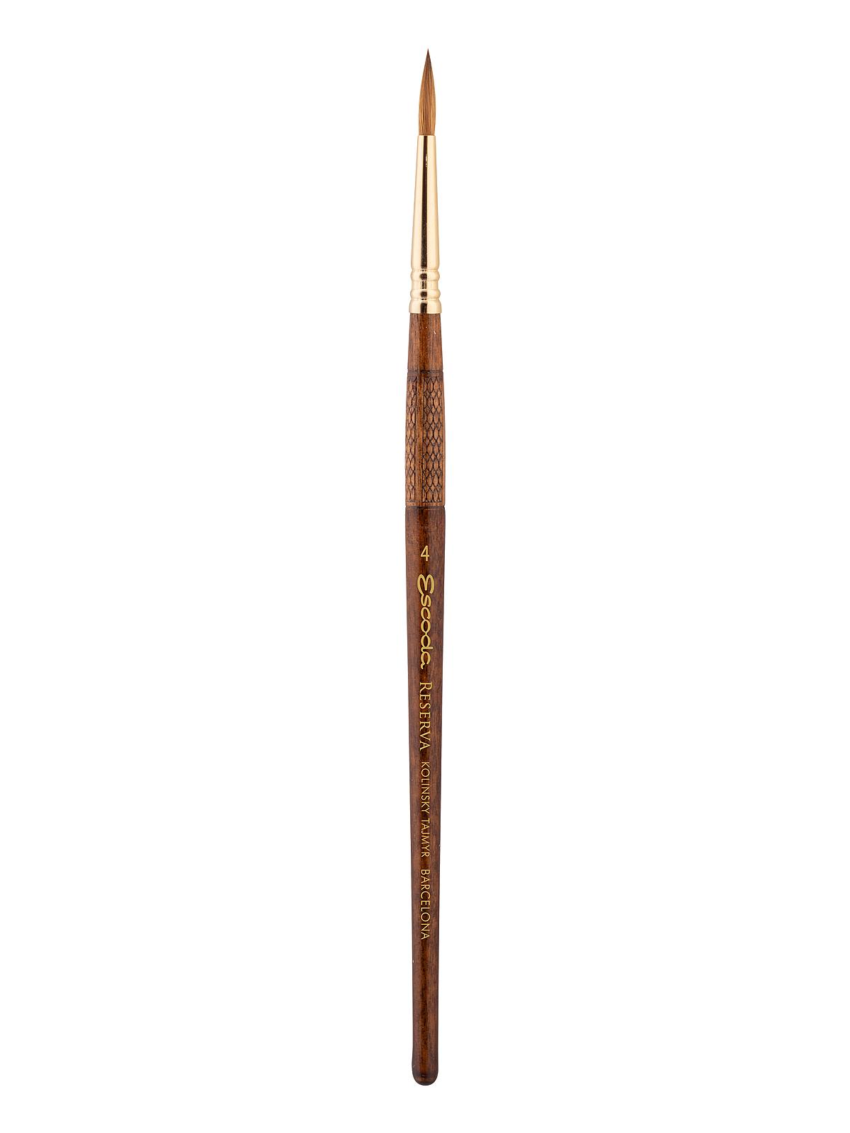 Series 1212 Reserva: Kolinsky-Tajmyr Sable Brushes 4 round