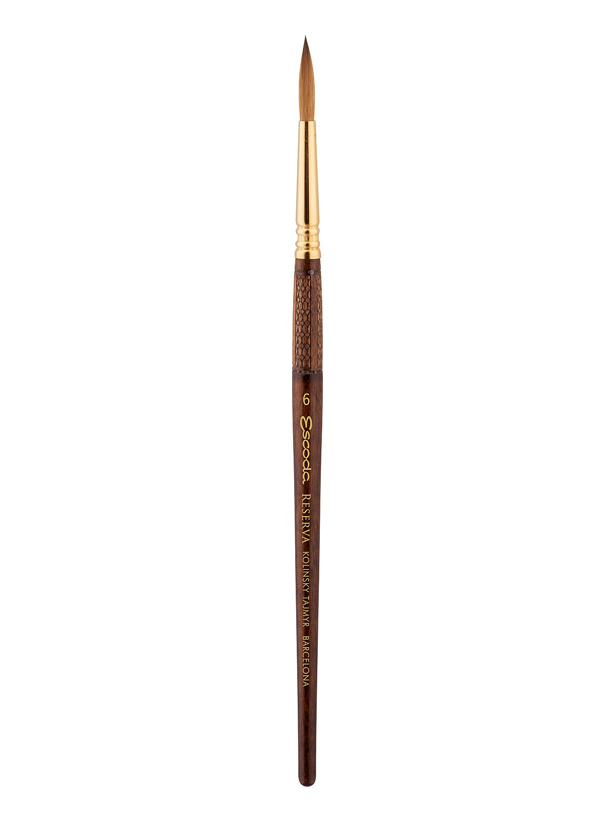 Series 1212 Reserva: Kolinsky-Tajmyr Sable Brushes 6 round