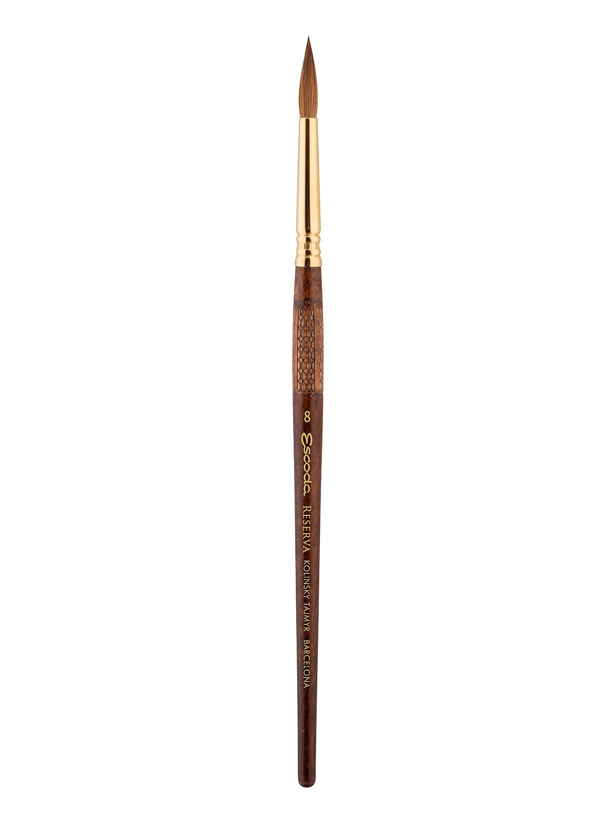 Series 1212 Reserva: Kolinsky-Tajmyr Sable Brushes 8 round