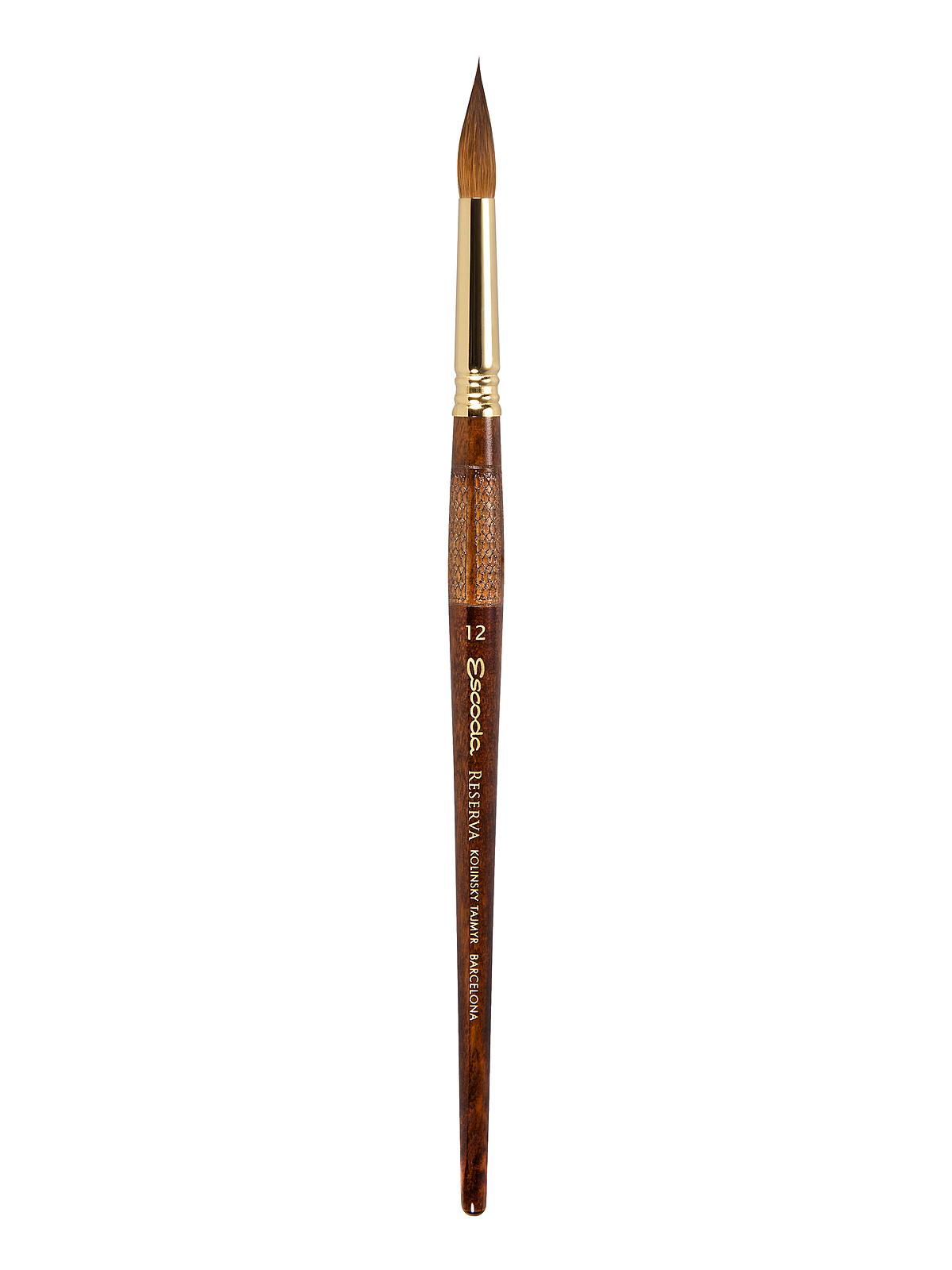 Series 1212 Reserva: Kolinsky-Tajmyr Sable Brushes 12 round