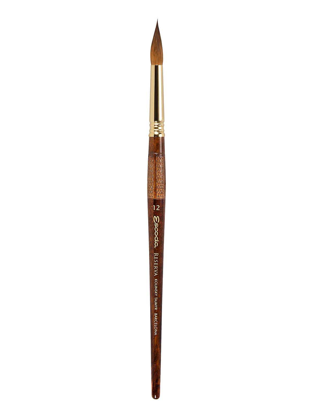 Series 1212 Reserva: Kolinsky-Tajmyr Sable Brushes 12 Round