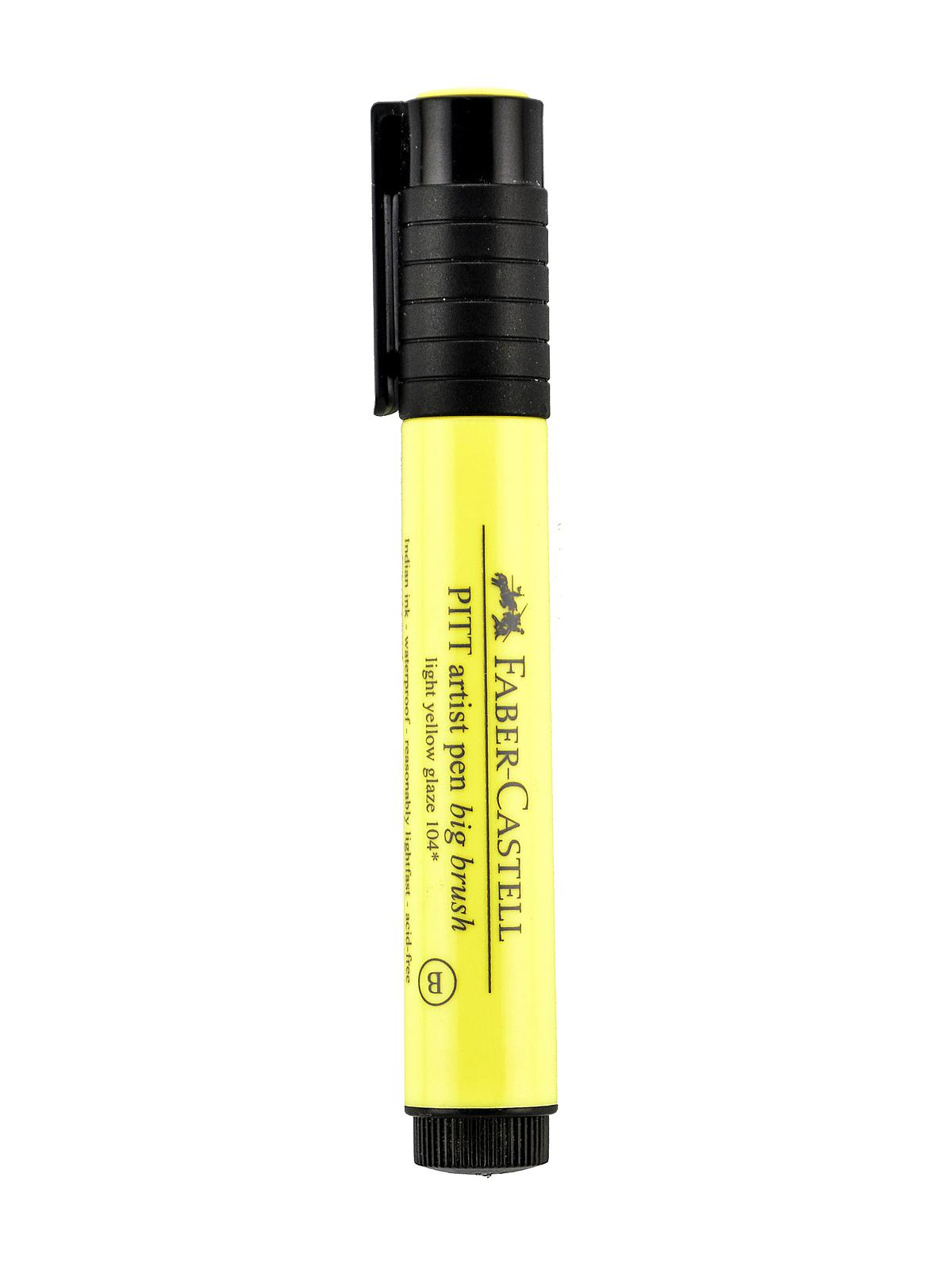 Pitt Big Brush Artist Pens Light Yellow Glaze 104