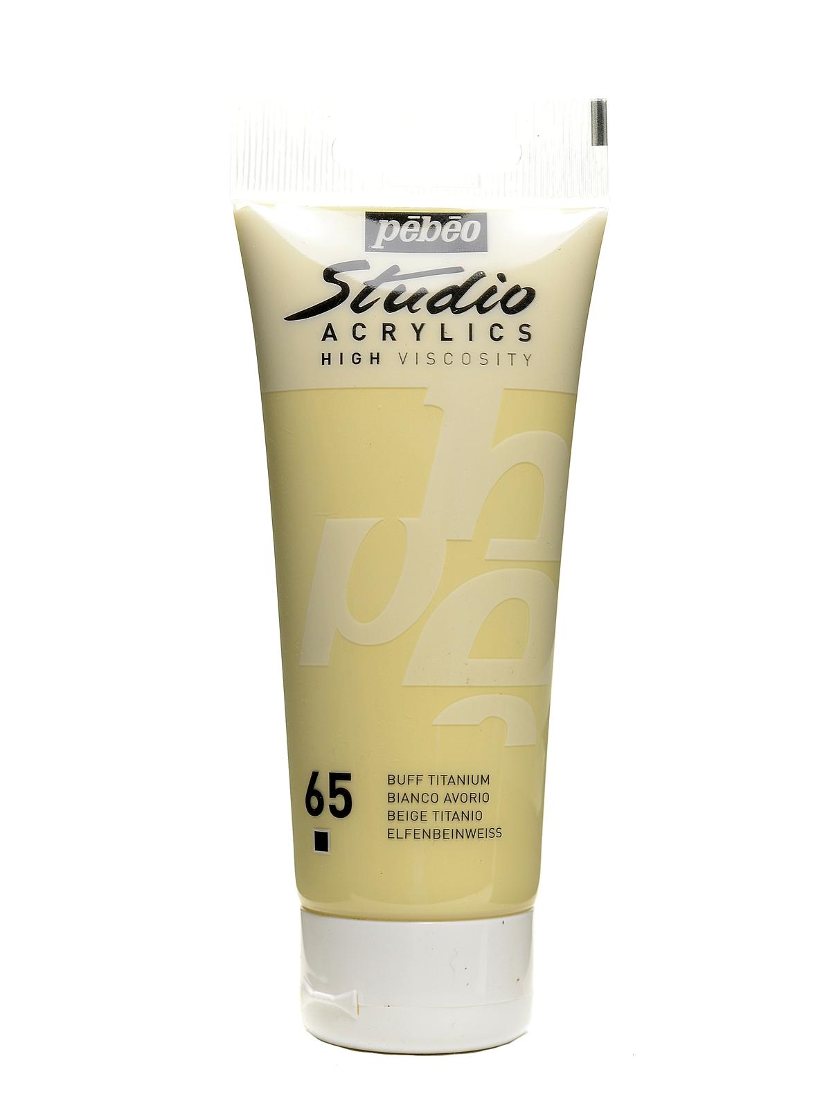 Studio Acrylic Paint buff titanium 100 ml