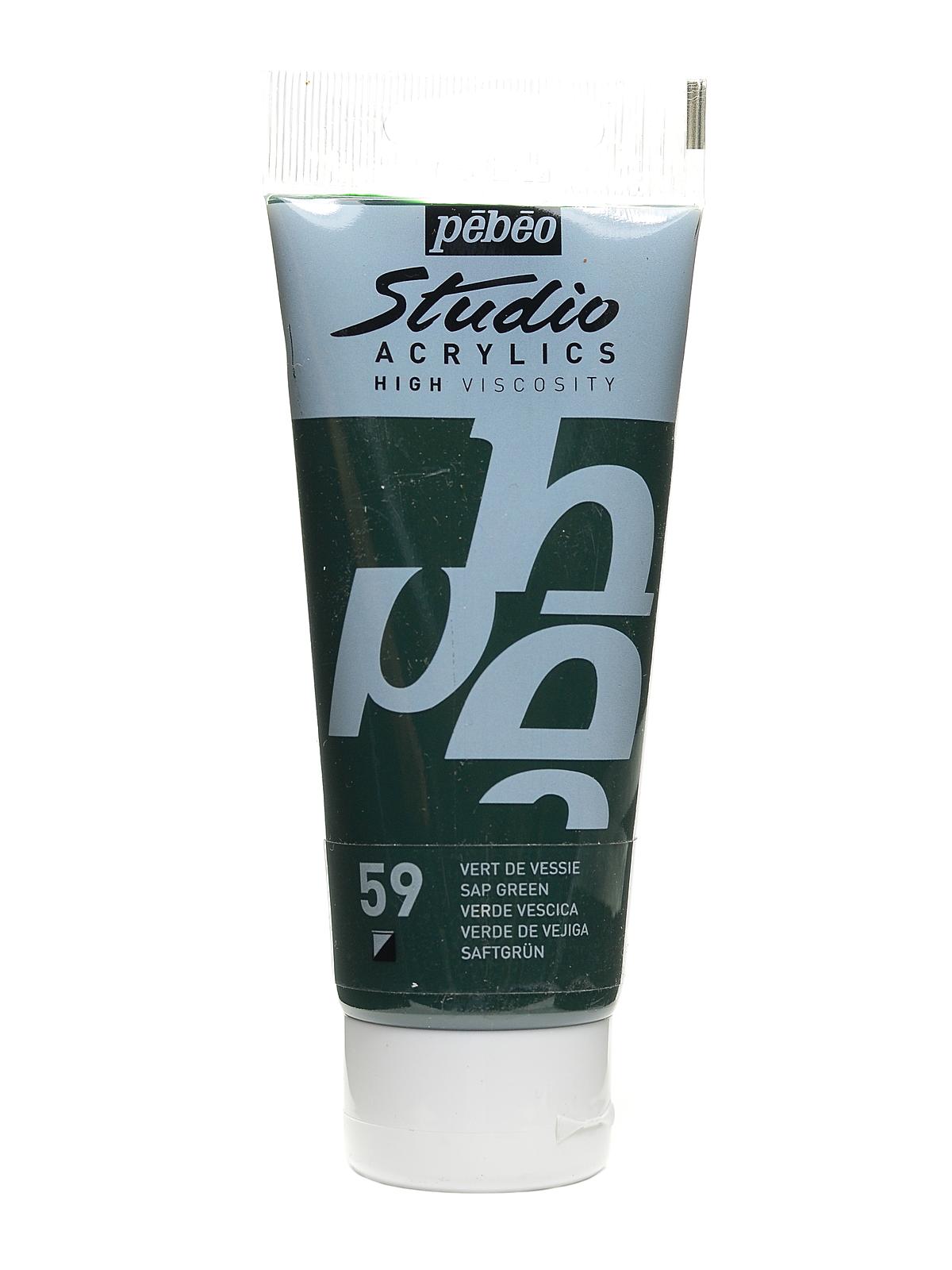 Studio Acrylic Paint sap green 100 ml