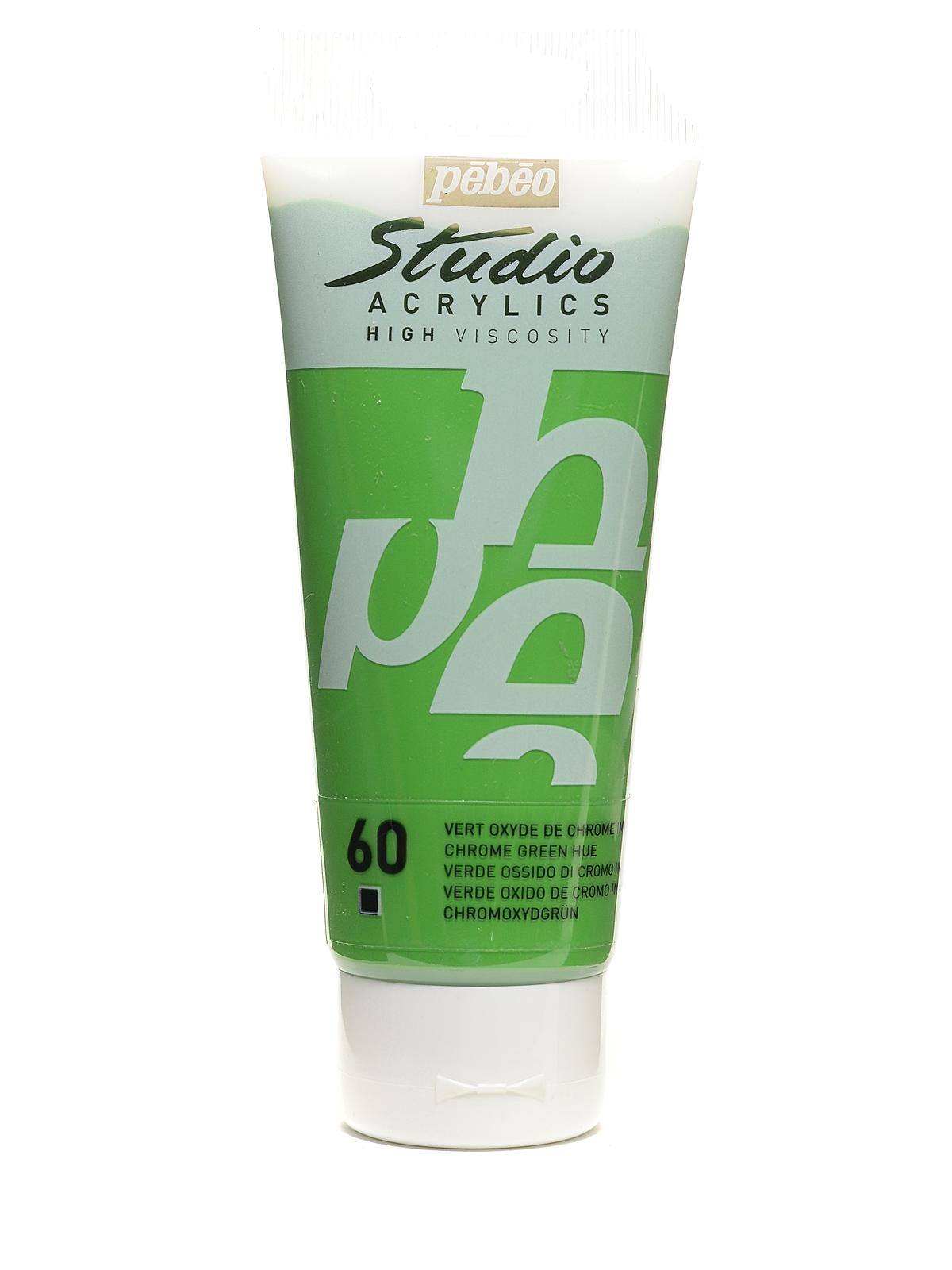 Studio Acrylic Paint chrome green hue 100 ml