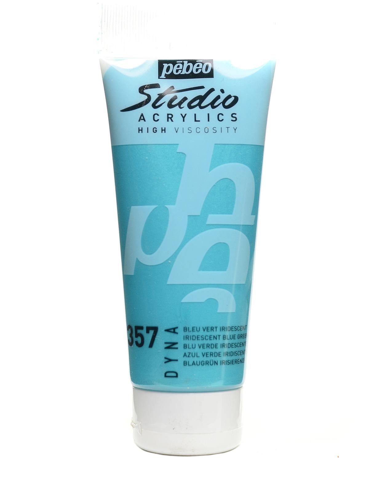 Studio Acrylic Paint iridescent blue green 100 ml