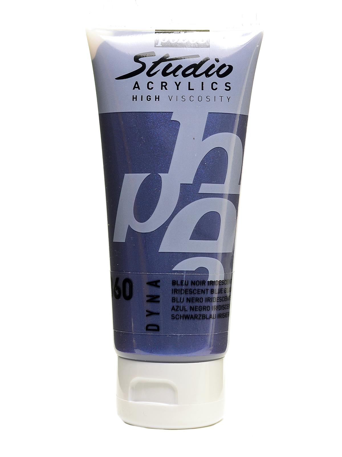 Studio Acrylic Paint Iridescent Blue Black 100 Ml