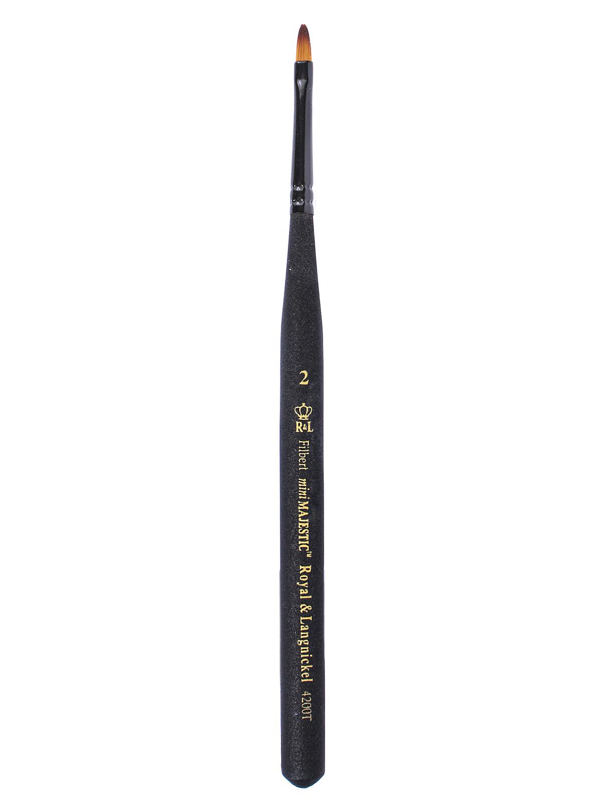 Series 4200 Mini-Majestic Brushes 2 filbert