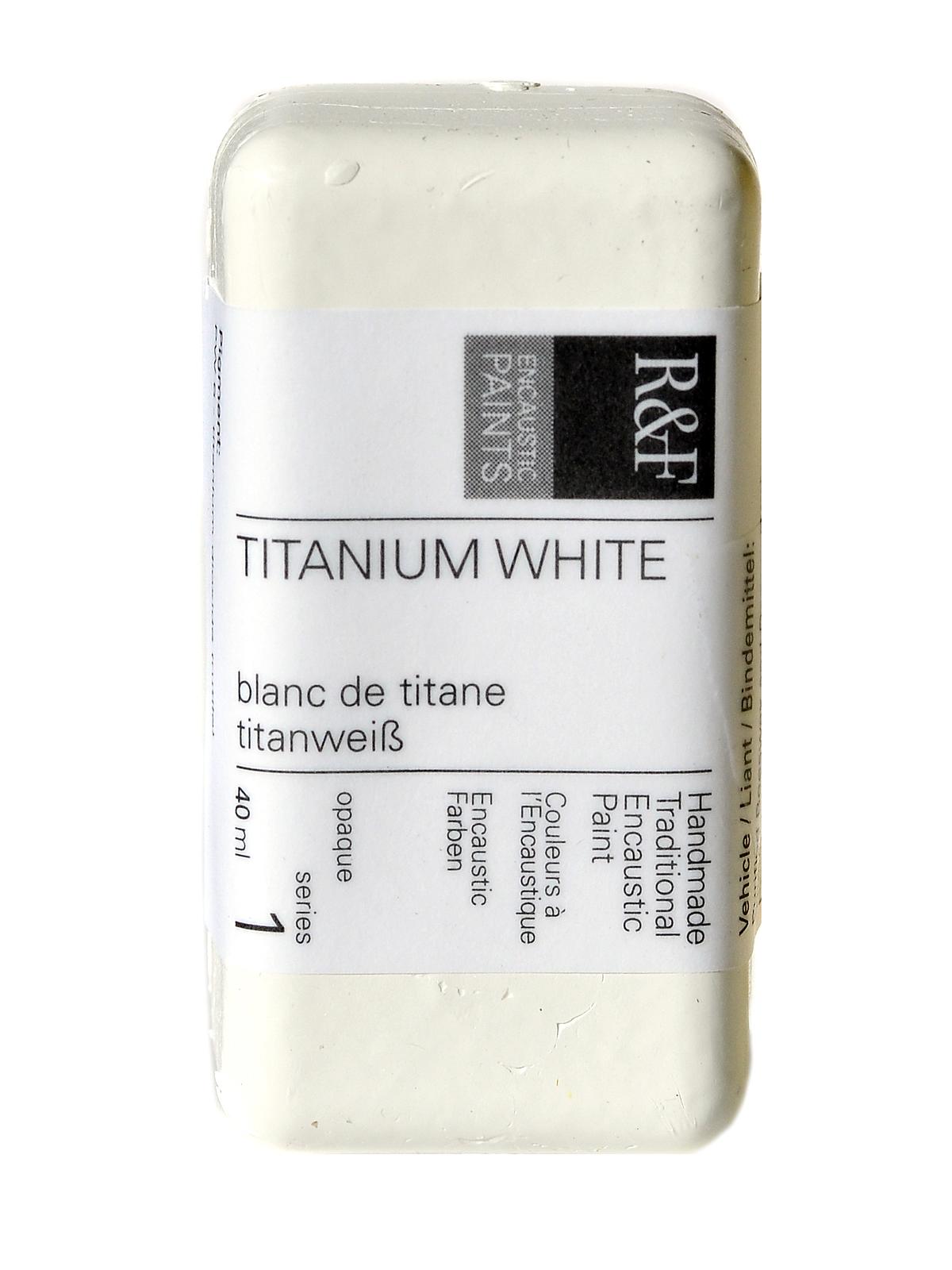 Encaustic Paint titanium white 40 ml