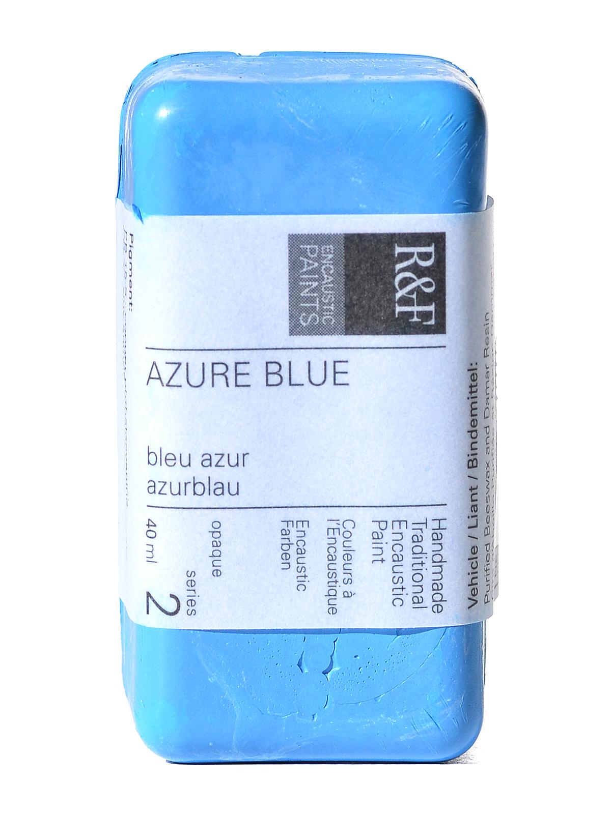 Encaustic Paint azure blue 40 ml