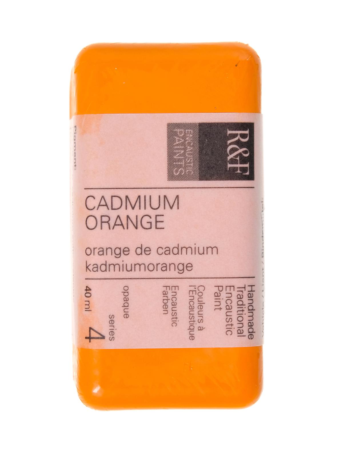 Encaustic Paint cadmium orange 40 ml