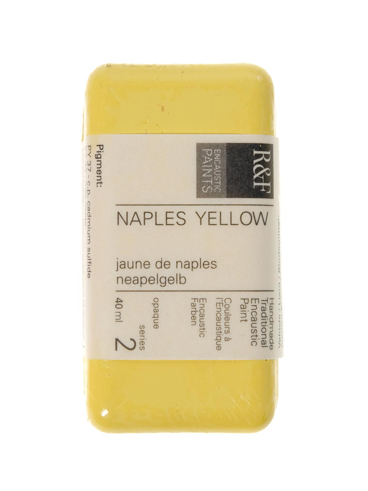 Encaustic Paint Naples yellow 40 ml