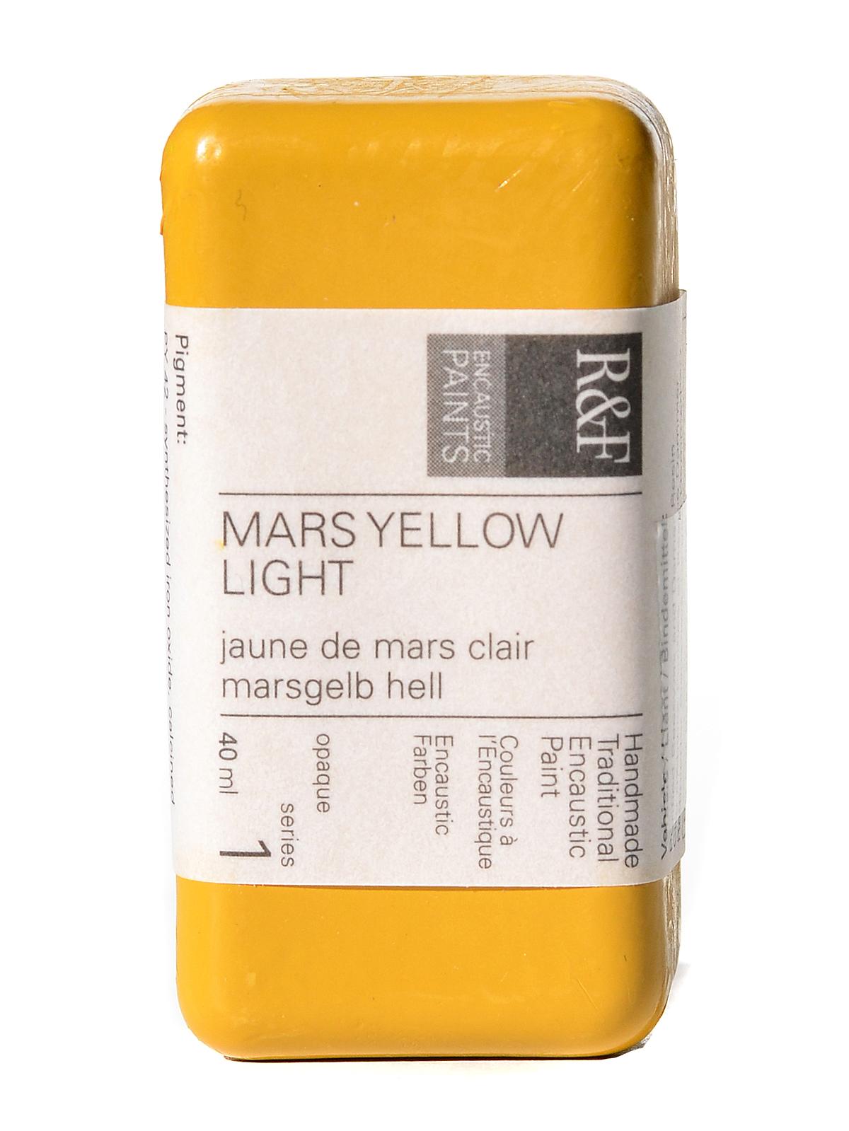 Encaustic Paint mars yellow light 40 ml