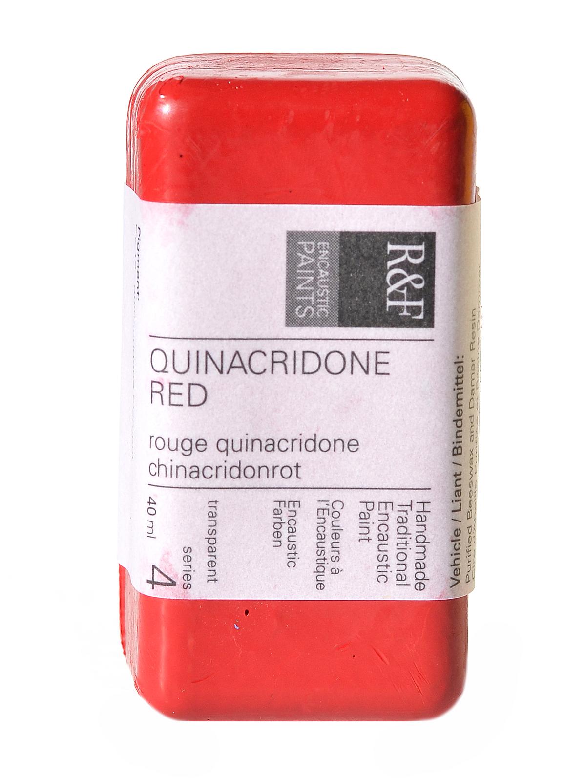 Encaustic Paint quinacridone red 40 ml
