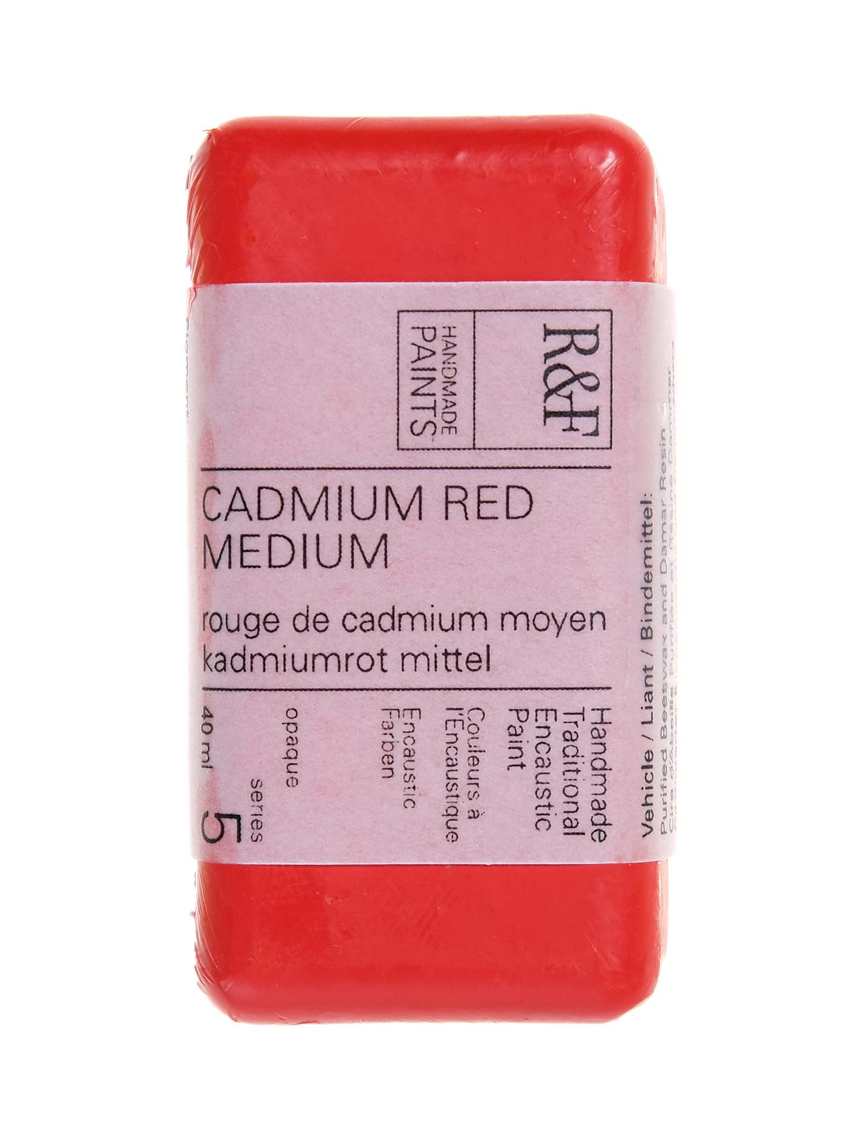 Encaustic Paint cadmium red medium 40 ml