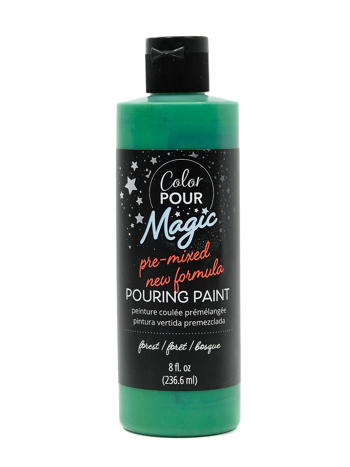 Color Pour Magic Pre-Mixed Pouring Paint forest 8 oz. bottle