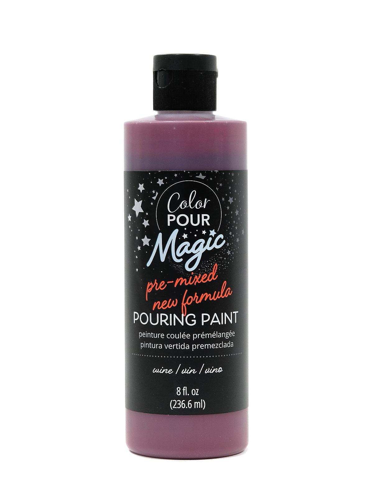 Color Pour Magic Pre-Mixed Pouring Paint Wine 8 Oz. Bottle