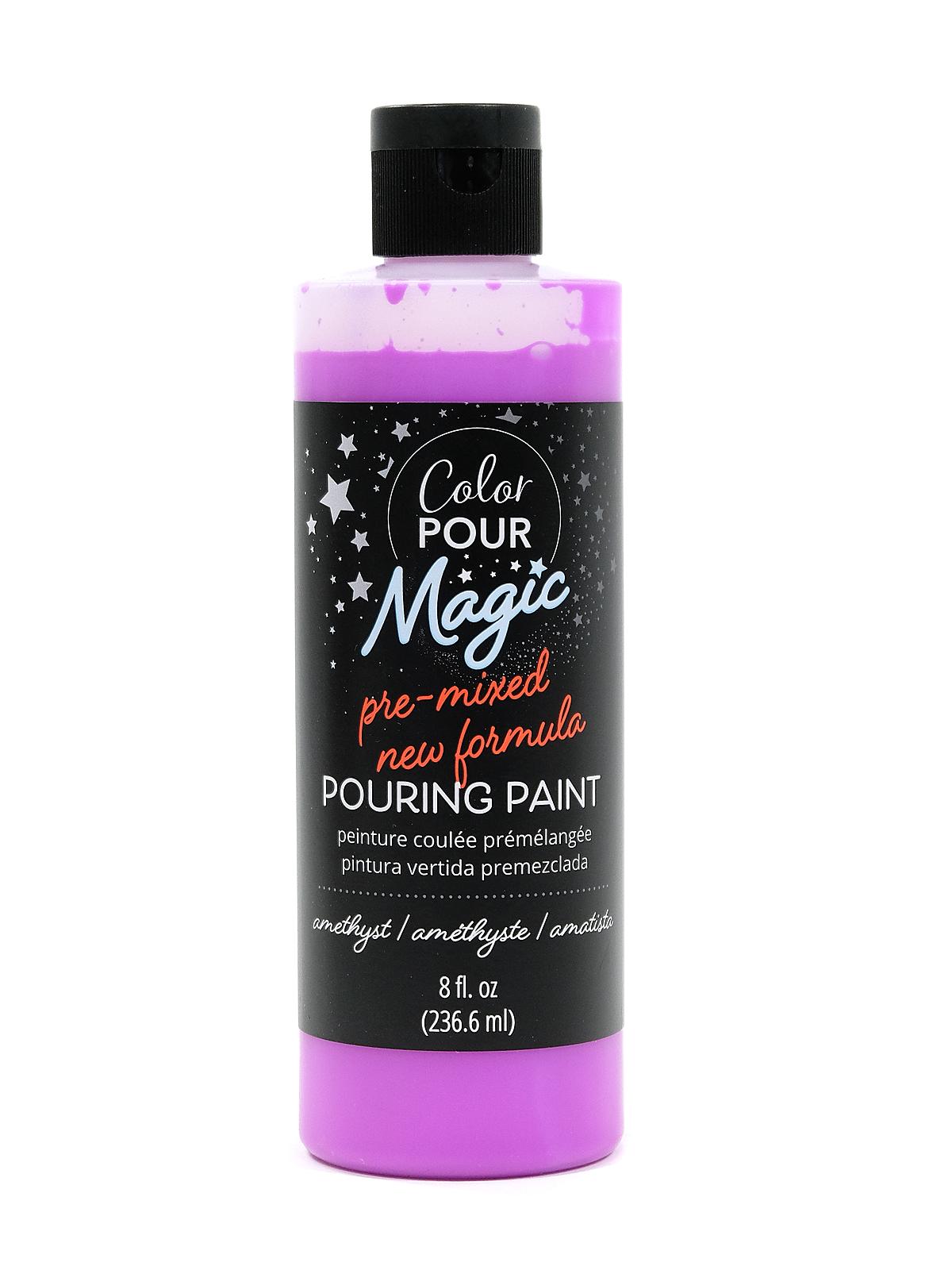 Color Pour Magic Pre-Mixed Pouring Paint Amethyst 8 Oz. Bottle