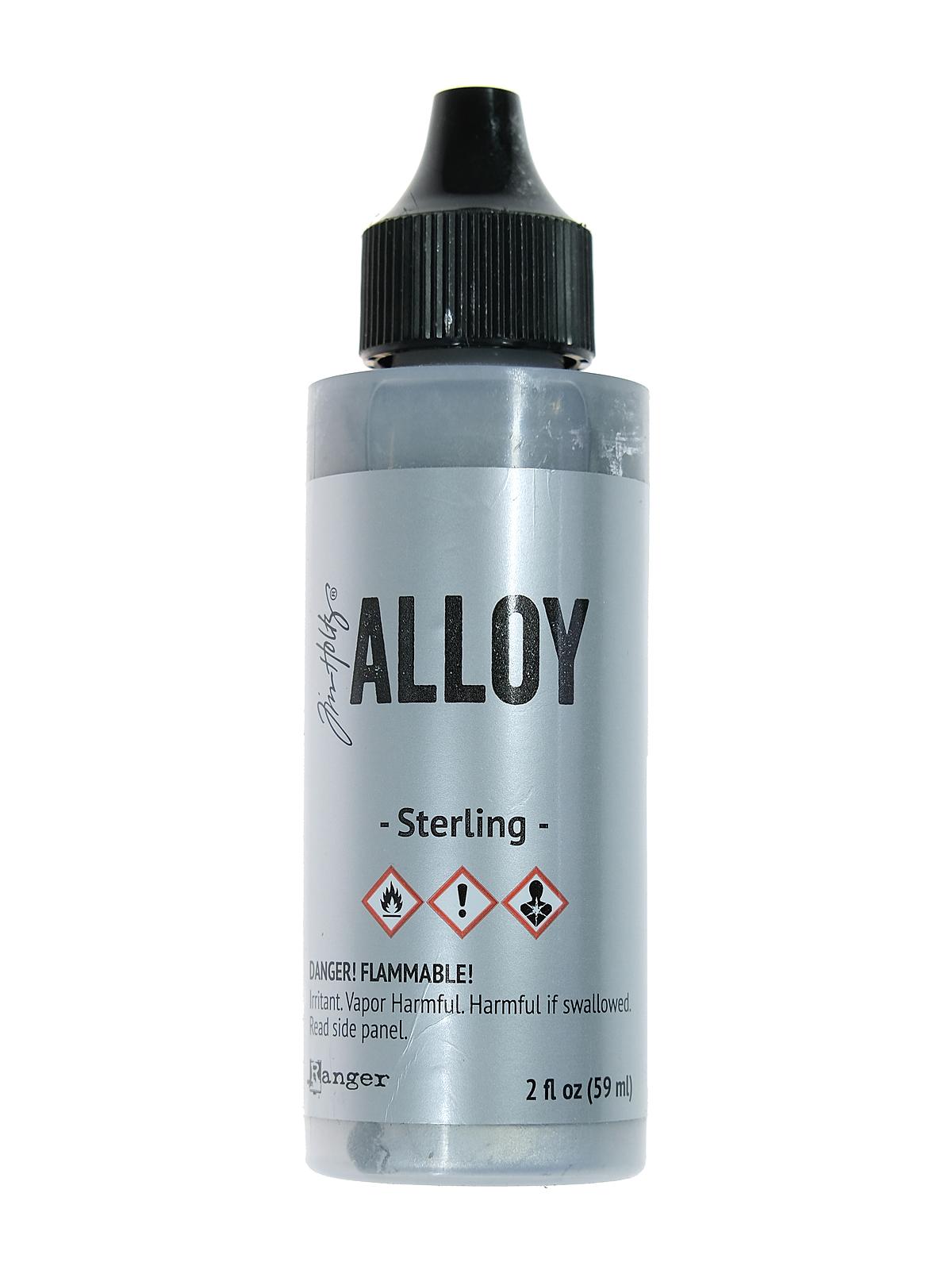 Tim Holtz Alcohol Ink Alloys 2 oz. bottle sterling