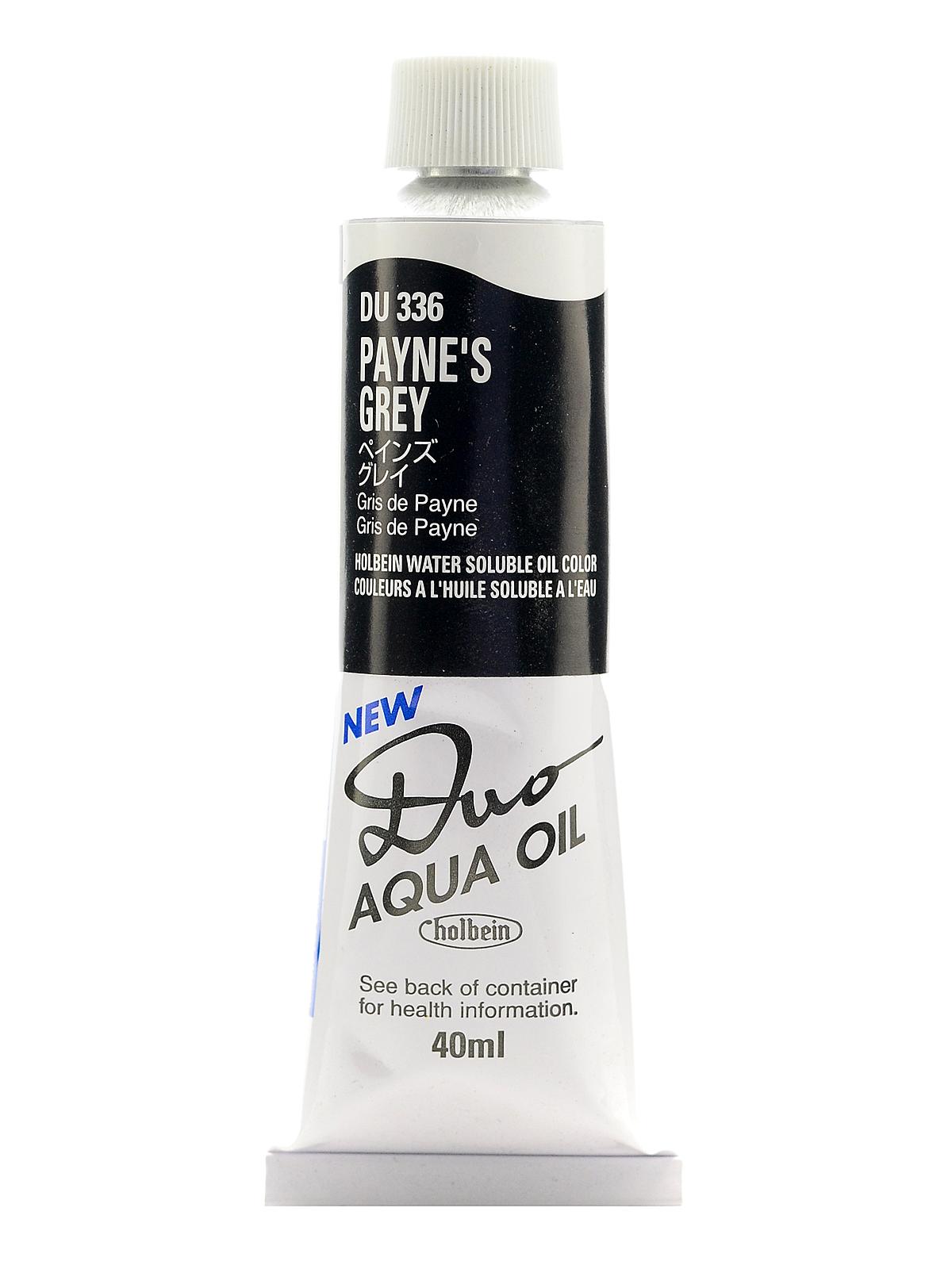 Duo Aqua Artist Oil Color Payne's grey 40 ml