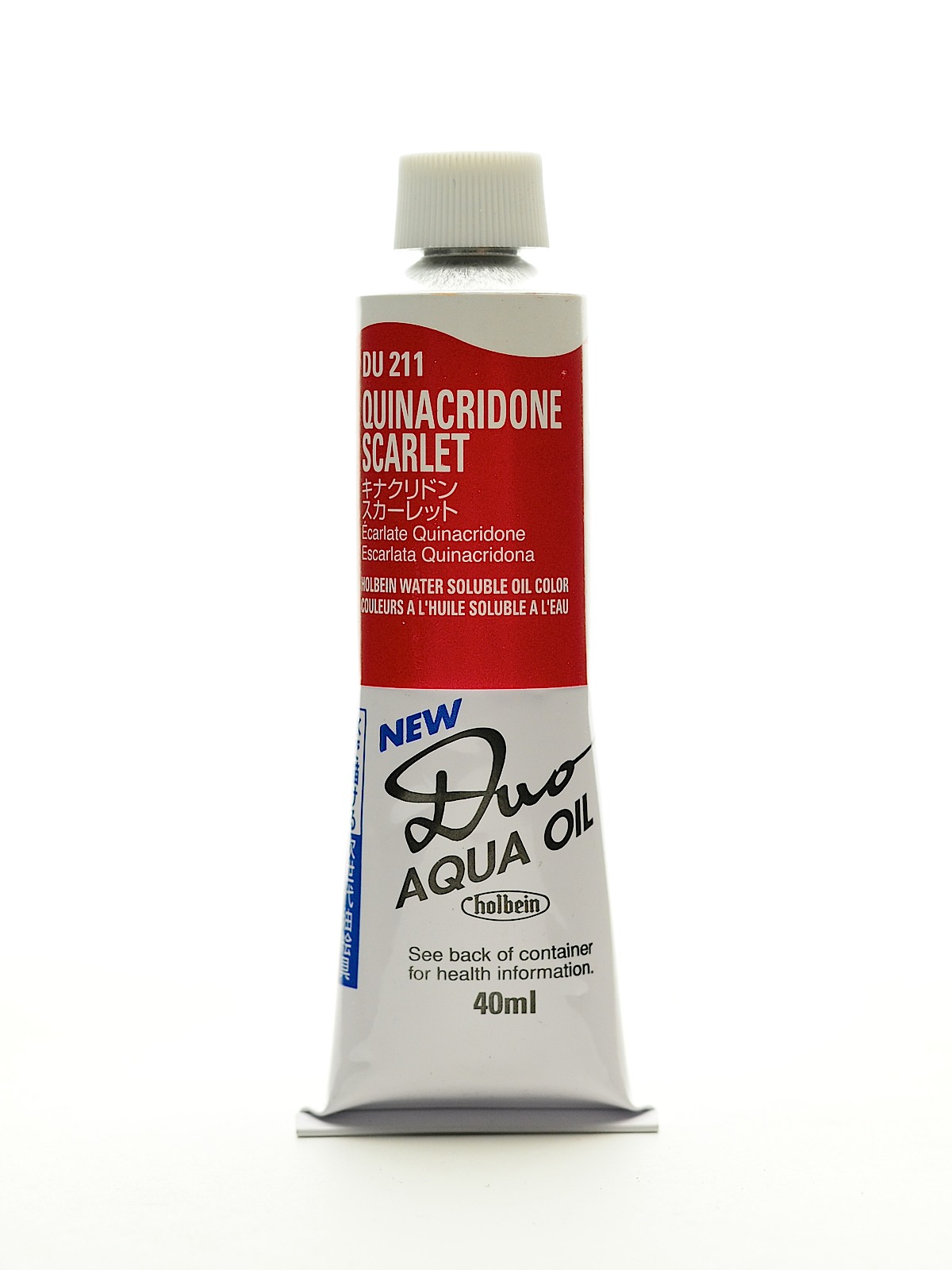 Duo Aqua Artist Oil Color Quinacridone Scarlet 40 Ml