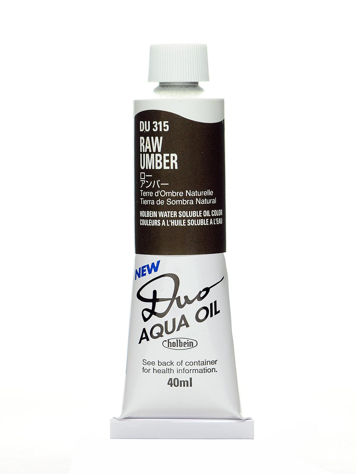 Duo Aqua Artist Oil Color raw umber 40 ml