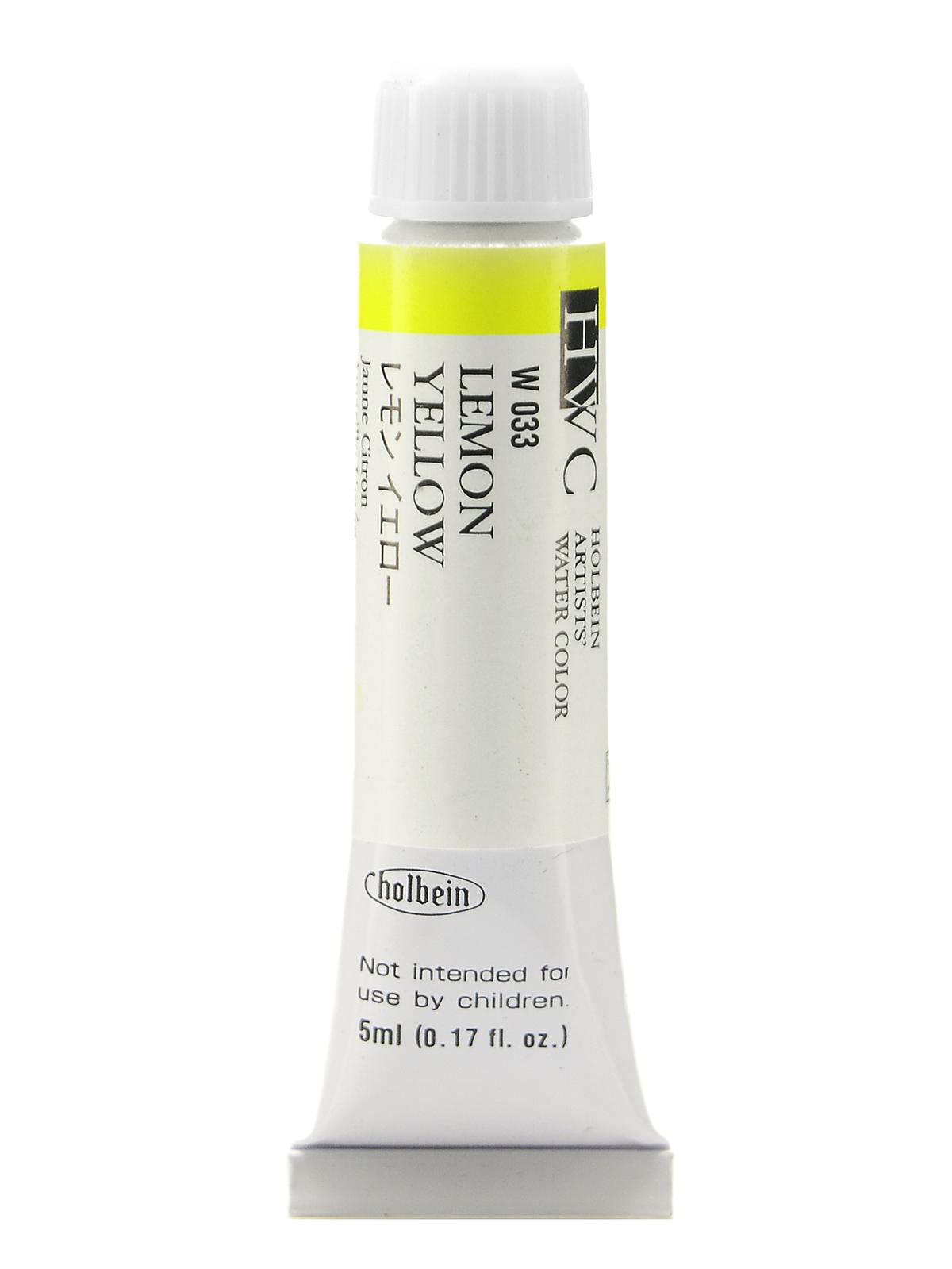 Artist Watercolor Lemon Yellow 5 Ml