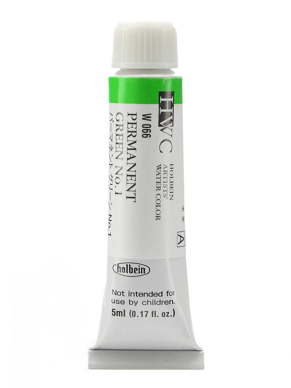 Artist Watercolor permanent green 01 5 ml