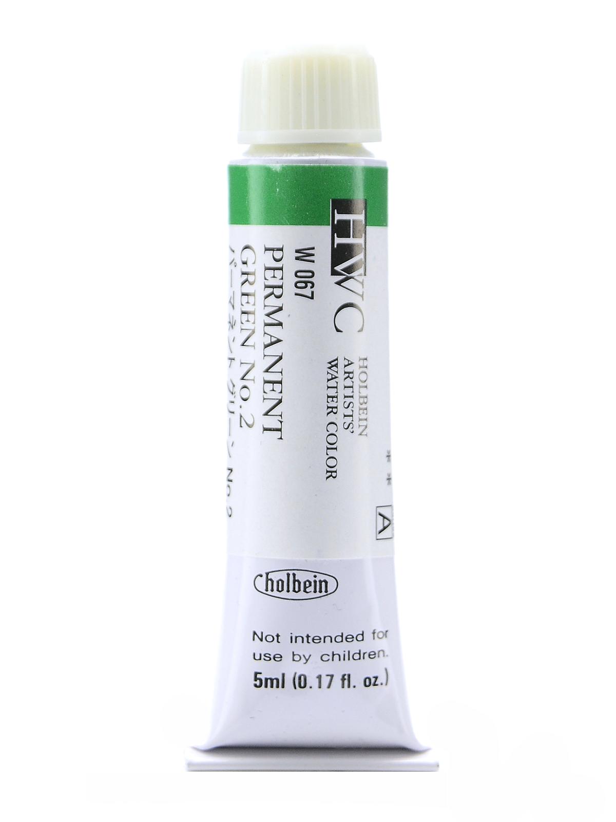 Artist Watercolor permanent green 02 5 ml