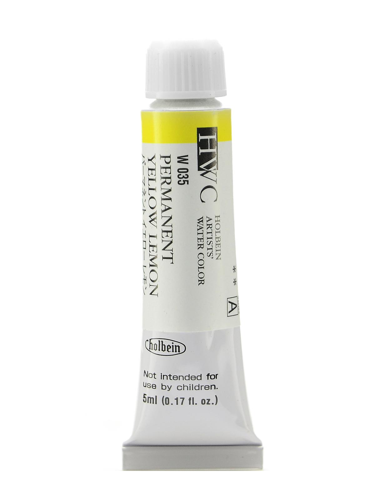 Artist Watercolor Permanent Yellow Lemon 5 Ml