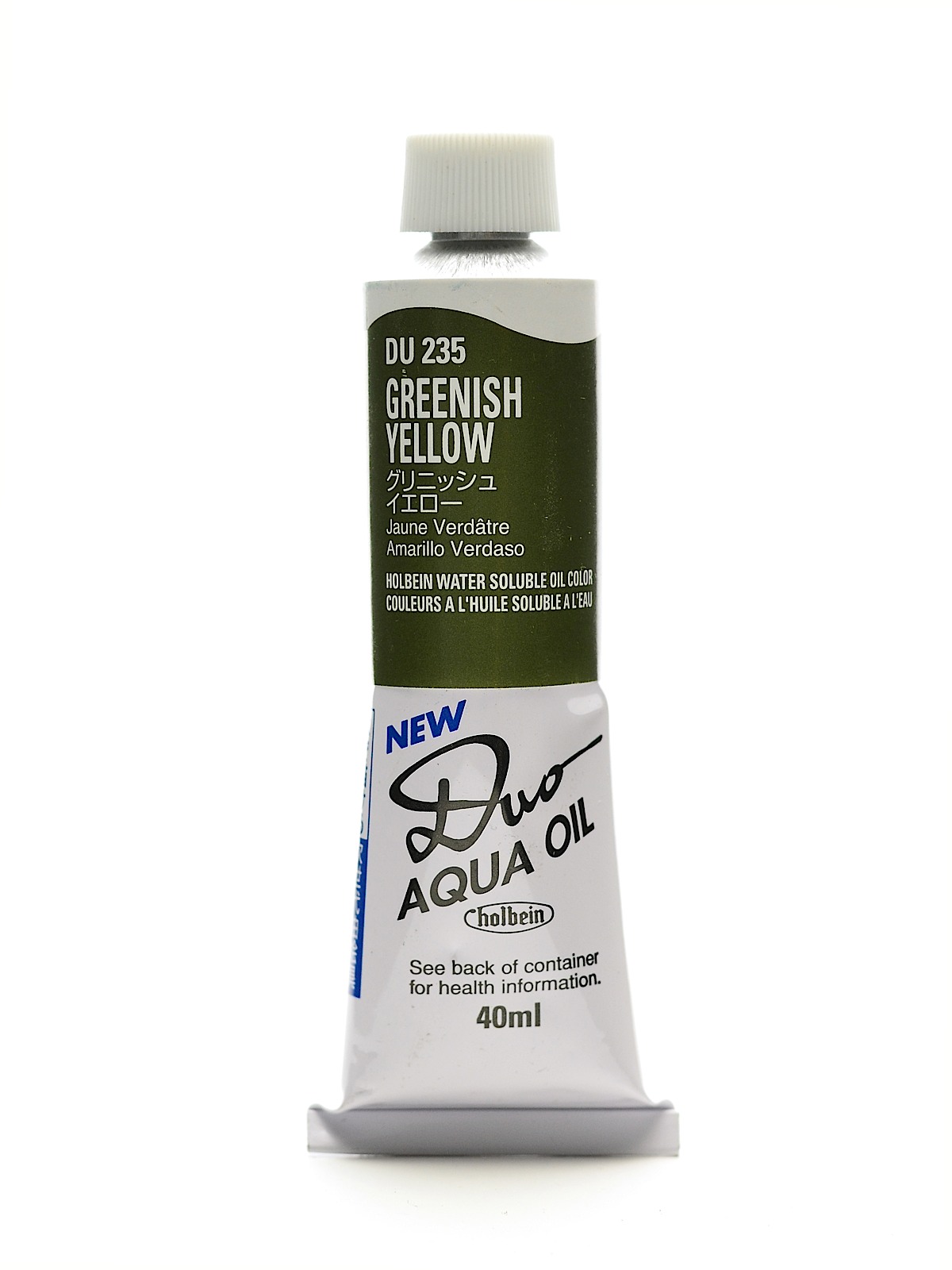 Duo Aqua Artist Oil Color Greenish Yellow 40 Ml