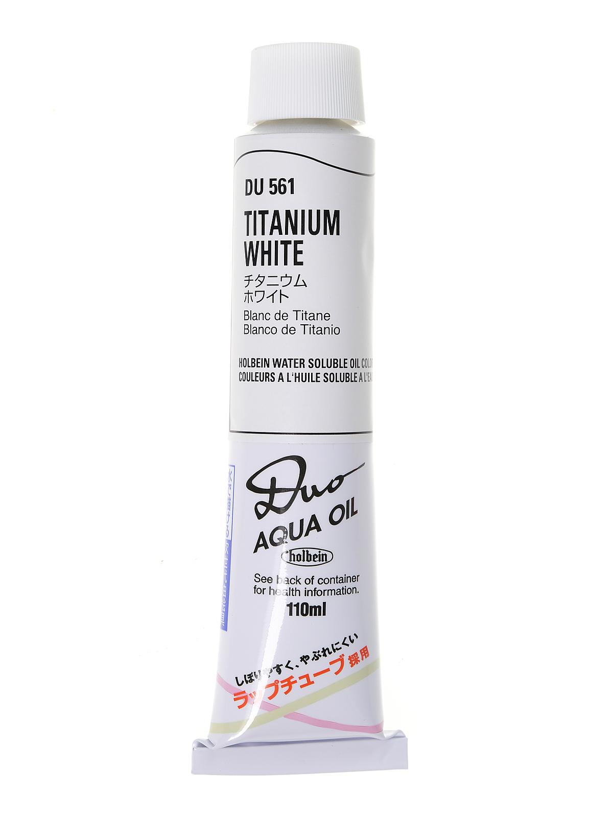 Duo Aqua Artist Oil Color Titanium White 110 Ml