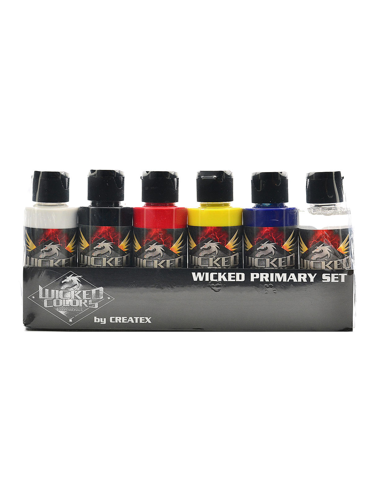 Wicked Airbrush Color Sets primary 2 oz. set of 6