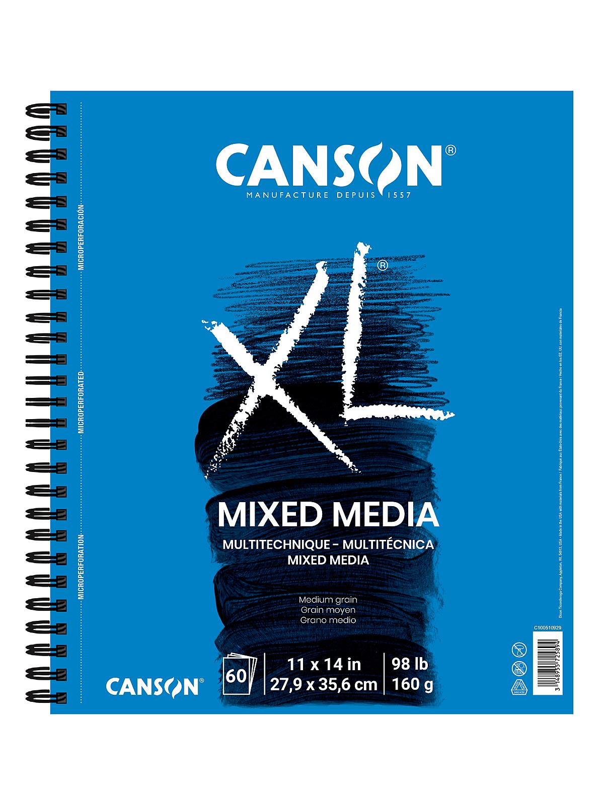 XL Mix Media Pads 11 in. x 14 in. pad of 60 sheets wire bound
