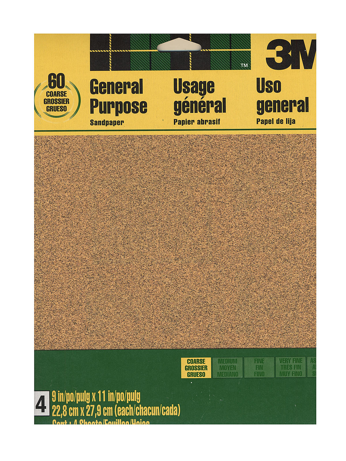 Sandpaper 9 In. X 11 In. Coarse Grit