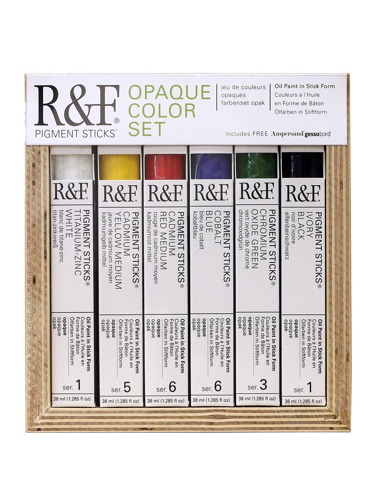 Pigment Sticks with Gessobord Sets opaque