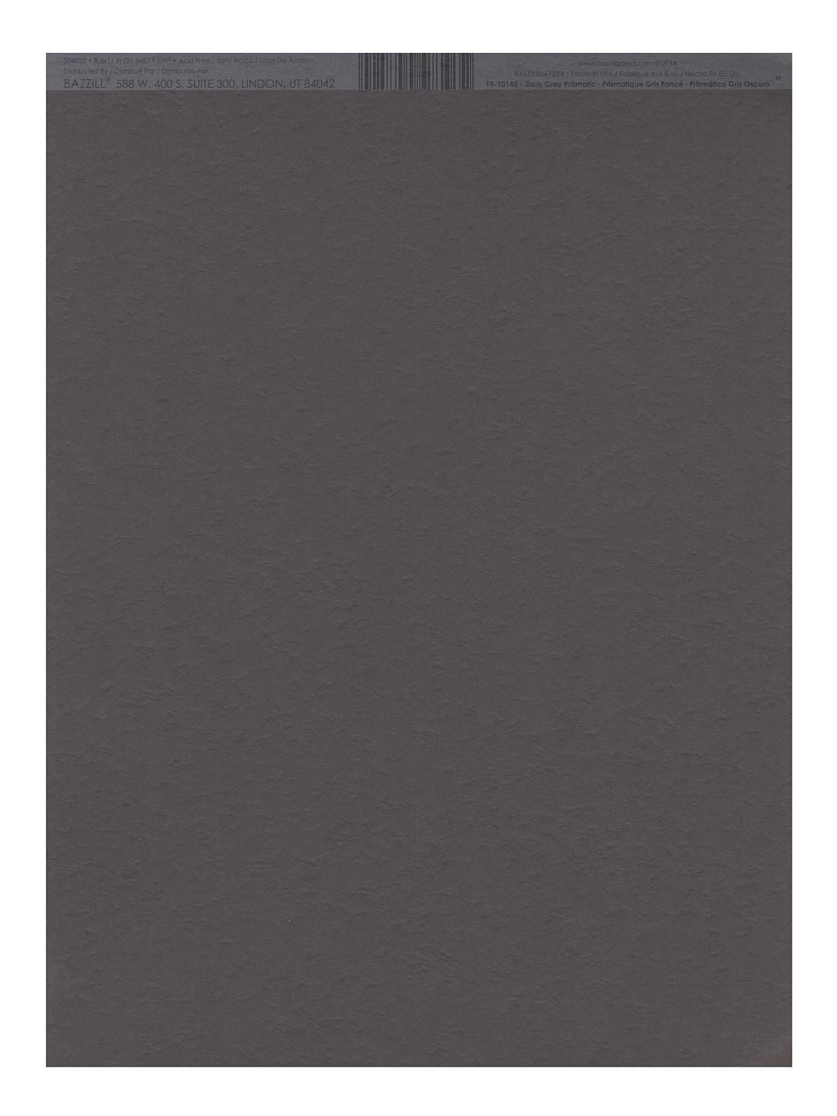 Classic Cardstock 8 1 2 In. X 11 In. Dark Gray Sheet