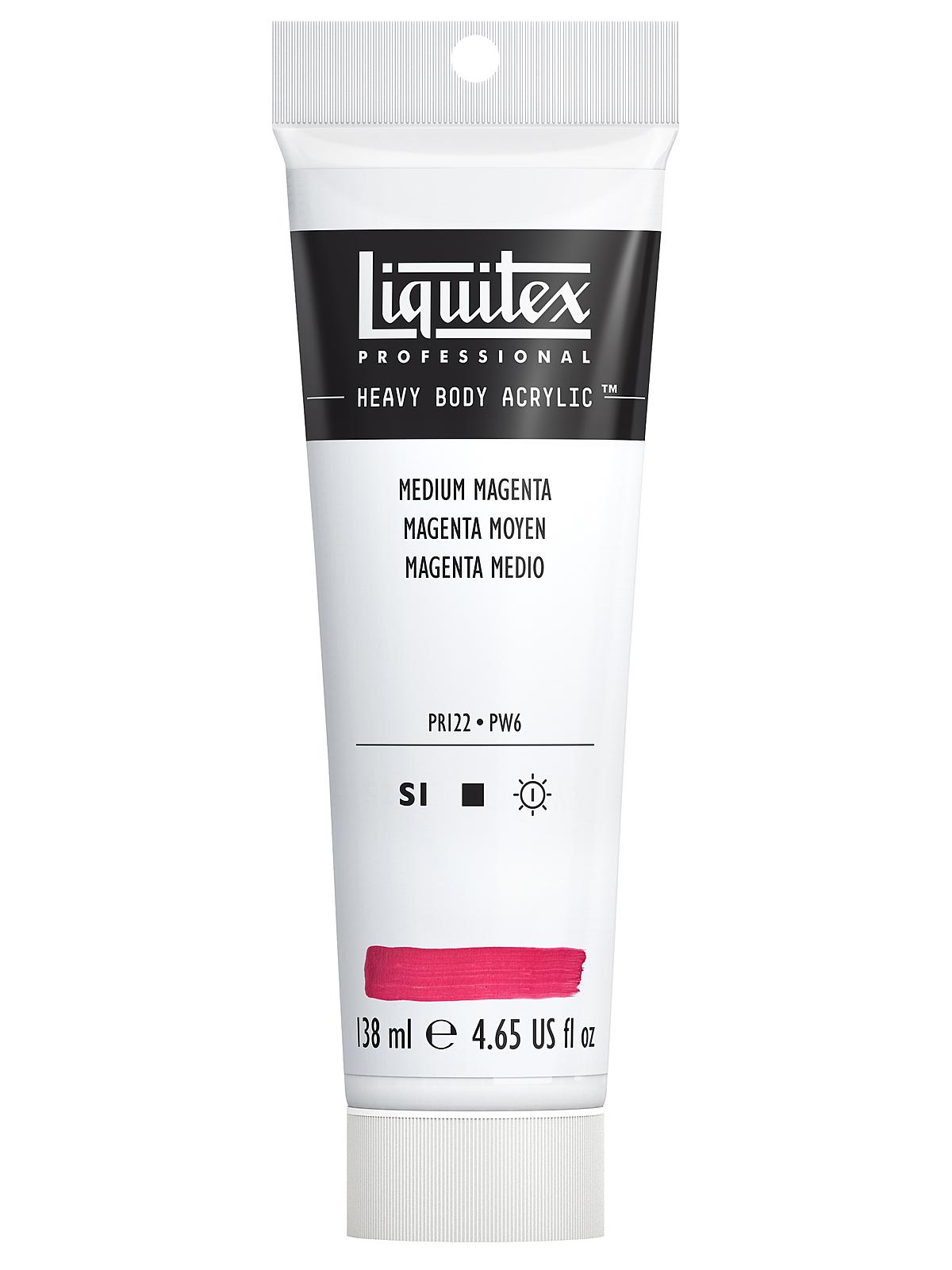 Heavy Body Professional Artist Acrylic Colors medium magenta 4.65 oz.