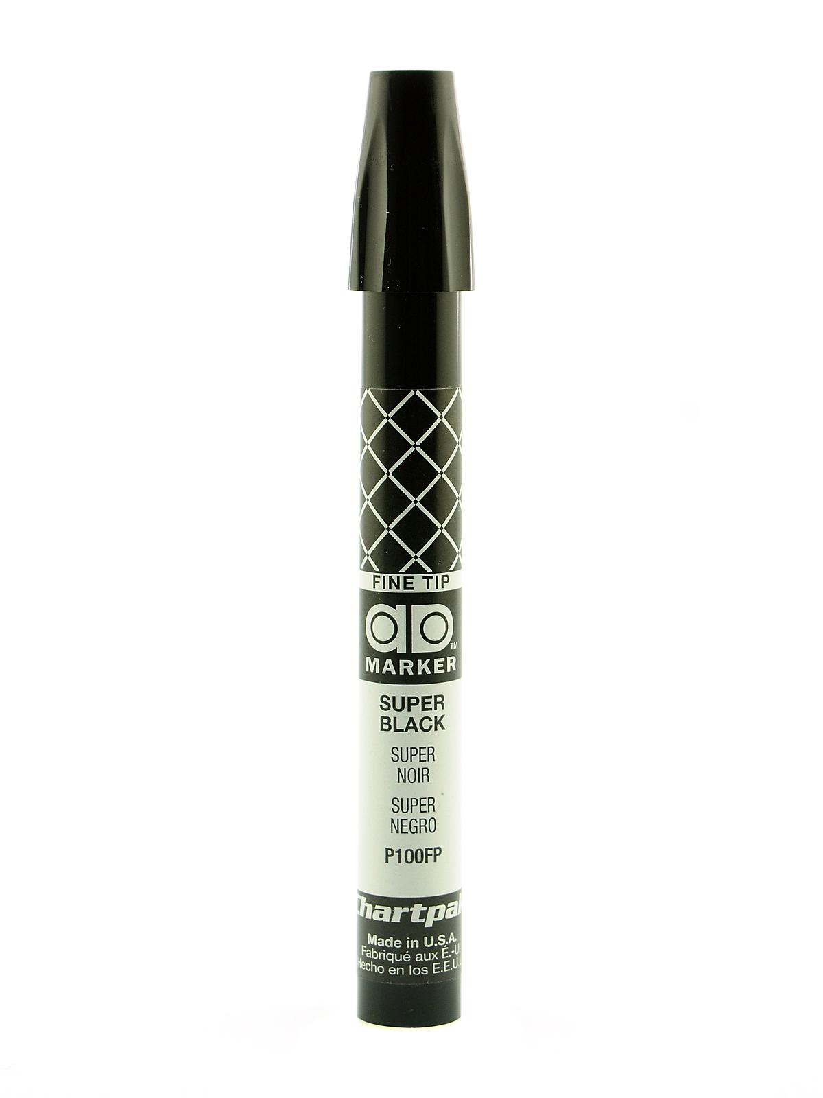 AD Markers super black fine point nib