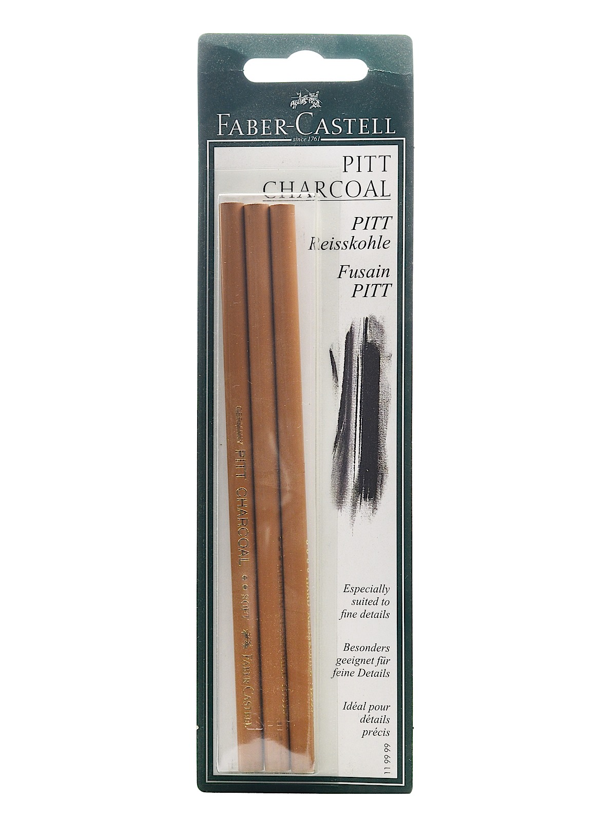 Pitt Compressed Charcoal Pencils Set Of 3