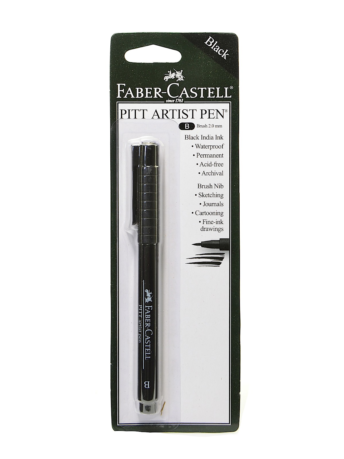 Pitt Artist Pens black brush