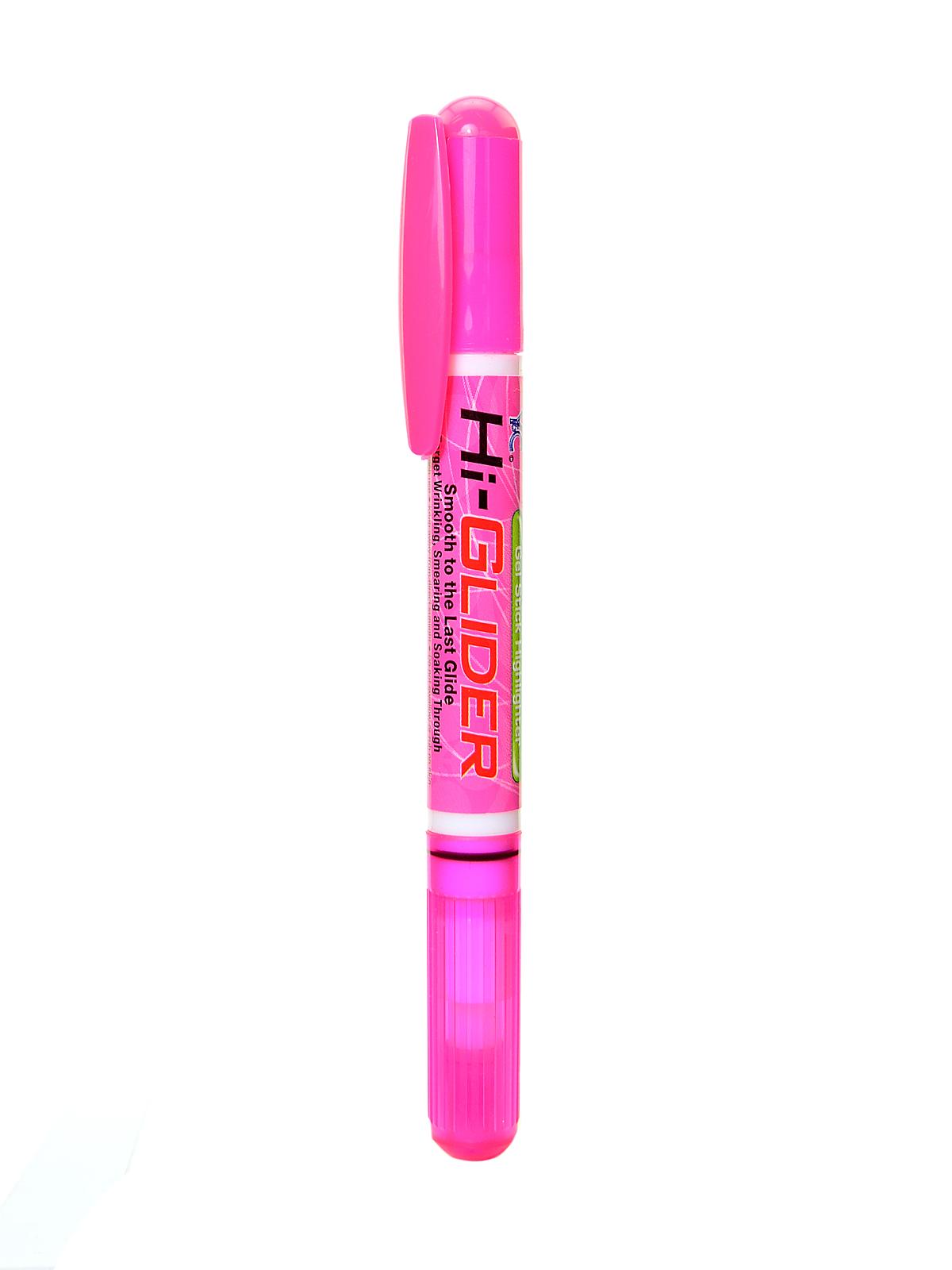 Hi-Glider Gel Stick Highlighters pink