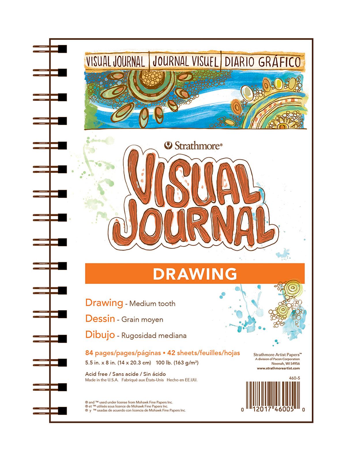 Visual Drawing Journals 5 1 2 in. x 8 in. 42 sheets