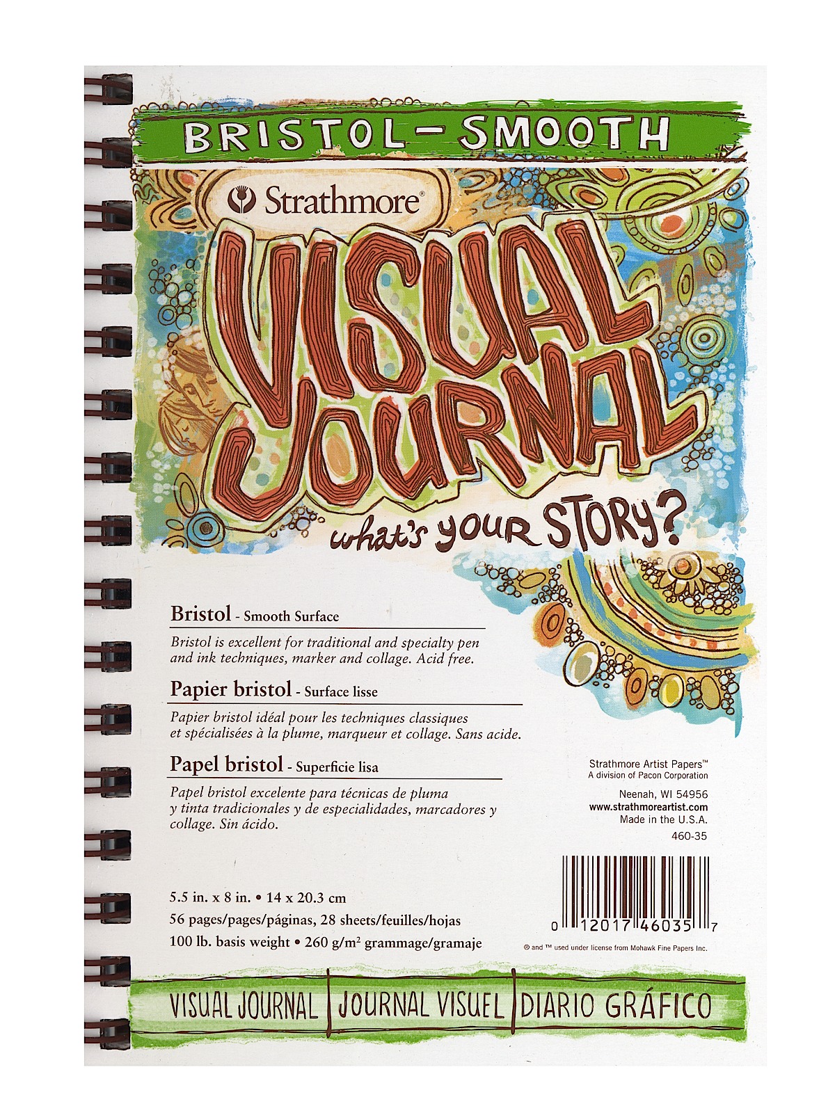 Visual Bristol Journals 5 1 2 in. x 8 in. smooth 28 sheets