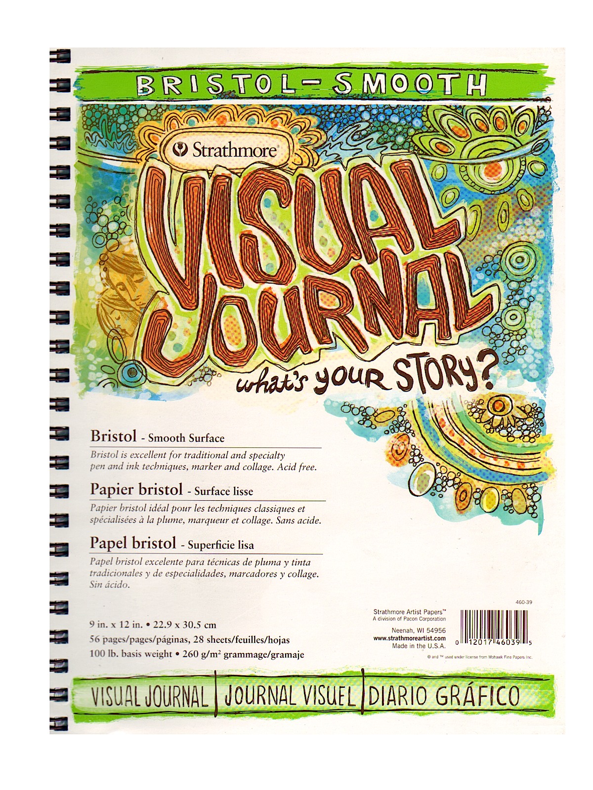 Visual Bristol Journals 9 in. x 12 in. smooth 28 sheets