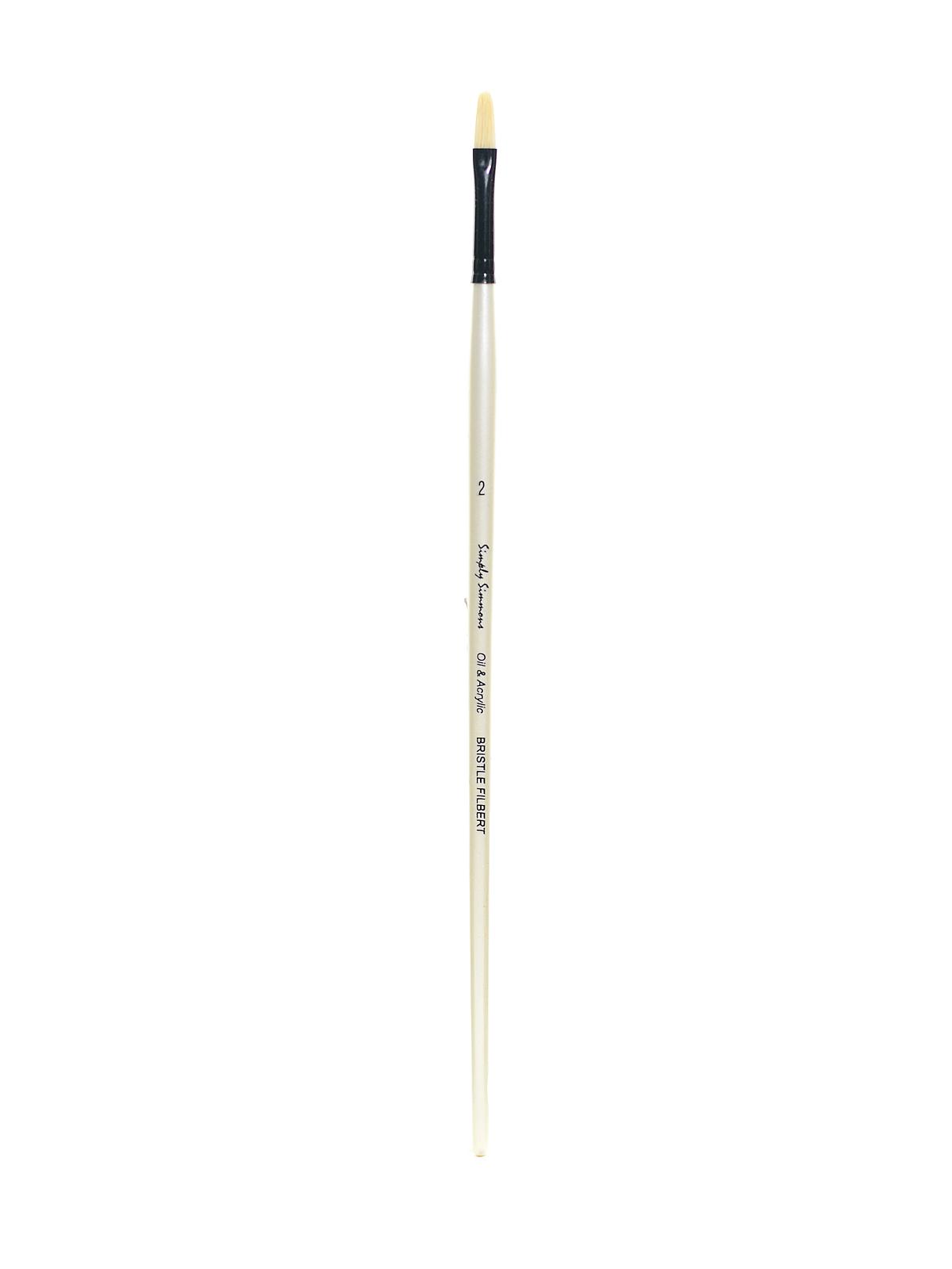 Simply Simmons Long Handle Brushes bristle filbert 2