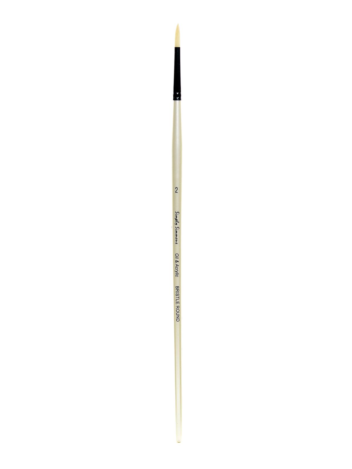 Simply Simmons Long Handle Brushes bristle round 2