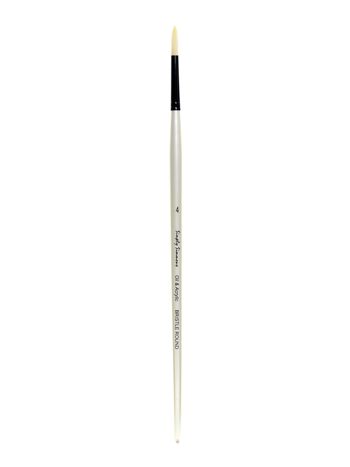 Simply Simmons Long Handle Brushes bristle round 4