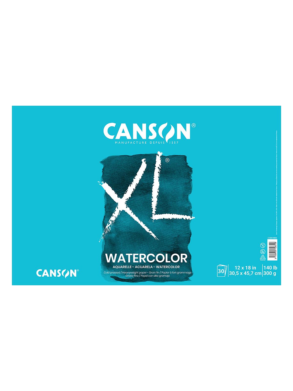 XL Watercolor Pads 12 in. x 18 in. pad of 30