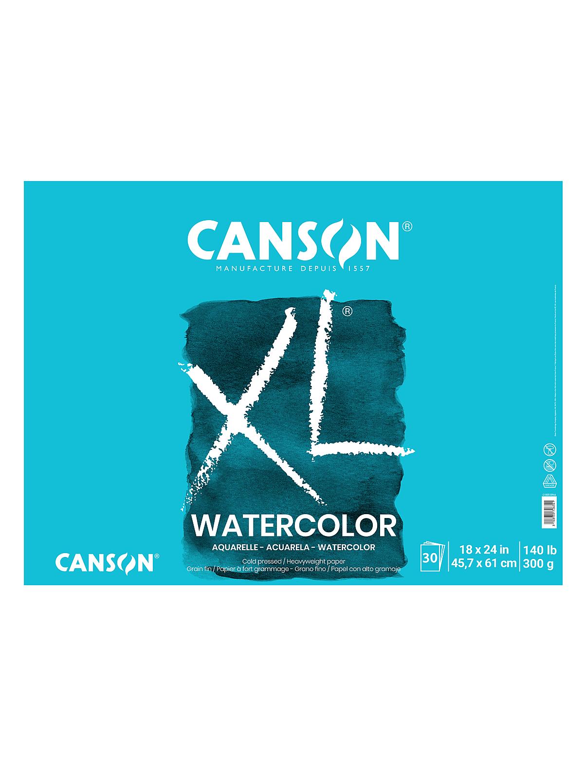 XL Watercolor Pads 18 in. x 24 in. pad of 30